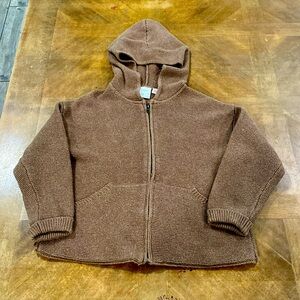 Zara Boys Heathers Chocolate Full Zip size 4-5